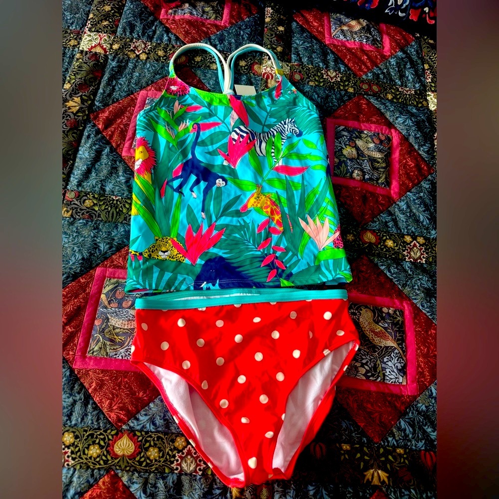 NEW Boden 2 Piece Bathing Suit Set 15-16 Y